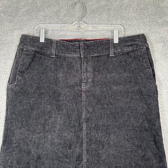 Tommy Hilfiger Women's Y2K Black Denim Maxi Skirt Dark Wash Plus Size 18 - Picture 3 of 14